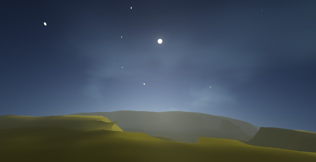 Desert planet with correct volumetric clouds