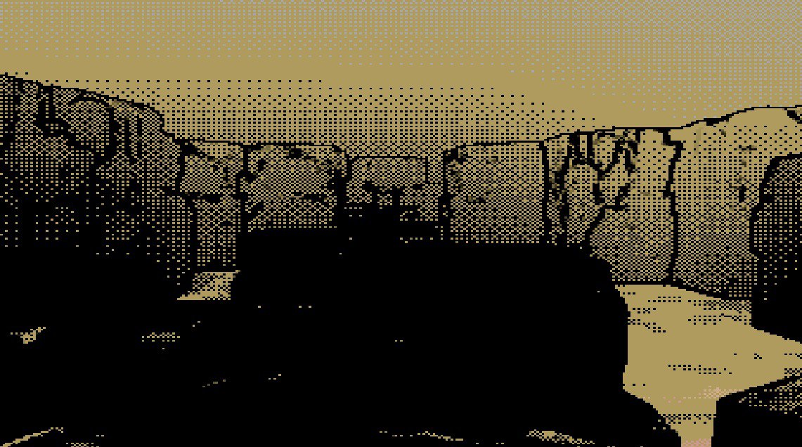 C64 dithering in action